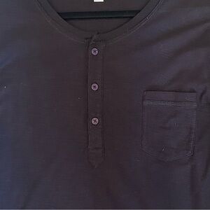 Diesel Dark Long Sleeve Henley Shirt Men’s Medium